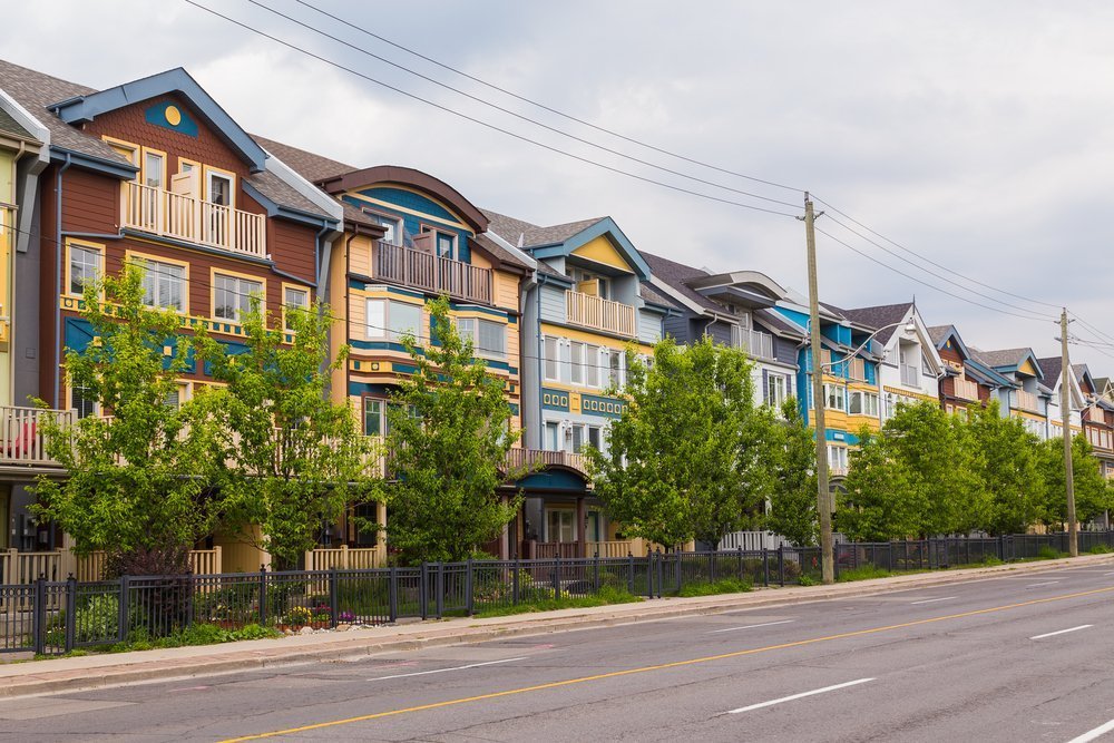 Houses of the Beaches neighborhood in Toronto