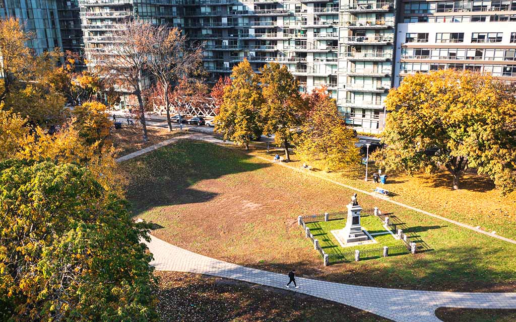 King West Village History Victoria Memorial Square