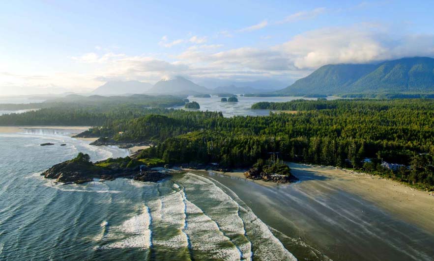 Vancouver Island beach front 