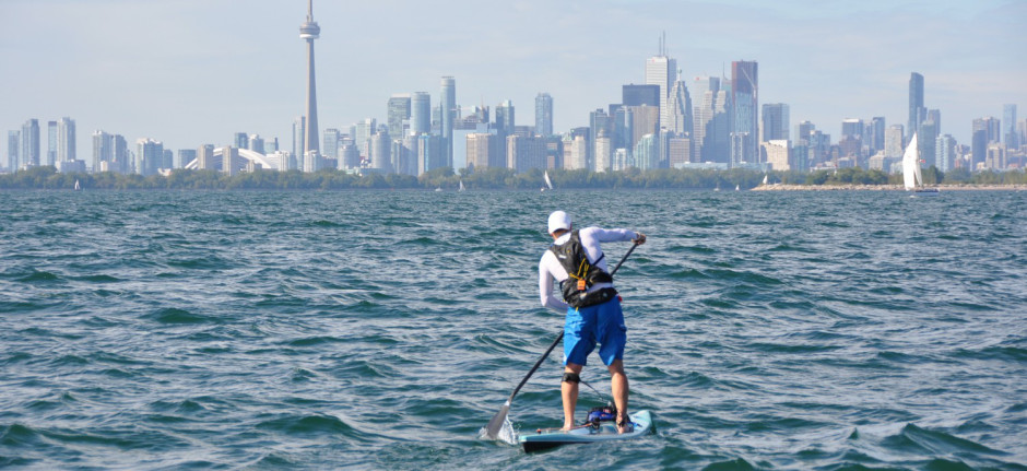 Paddling on Lake Ontario