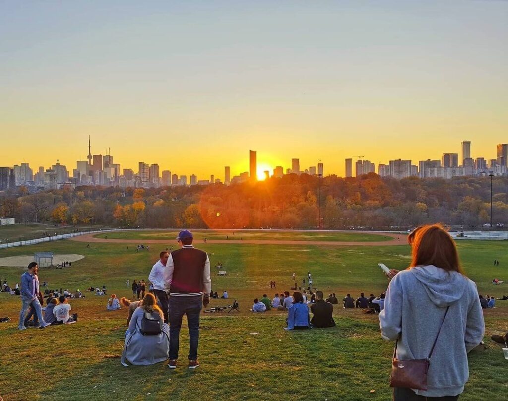 Riverdale park sunset 